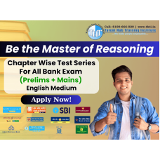  Reasoning Chapter Wise Test Series For All Bank Exam ( Prelims  + Mains) English Medium